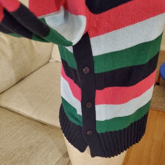 1901 Side Button Striped Sweater sz  Small - Picture 7 of 13